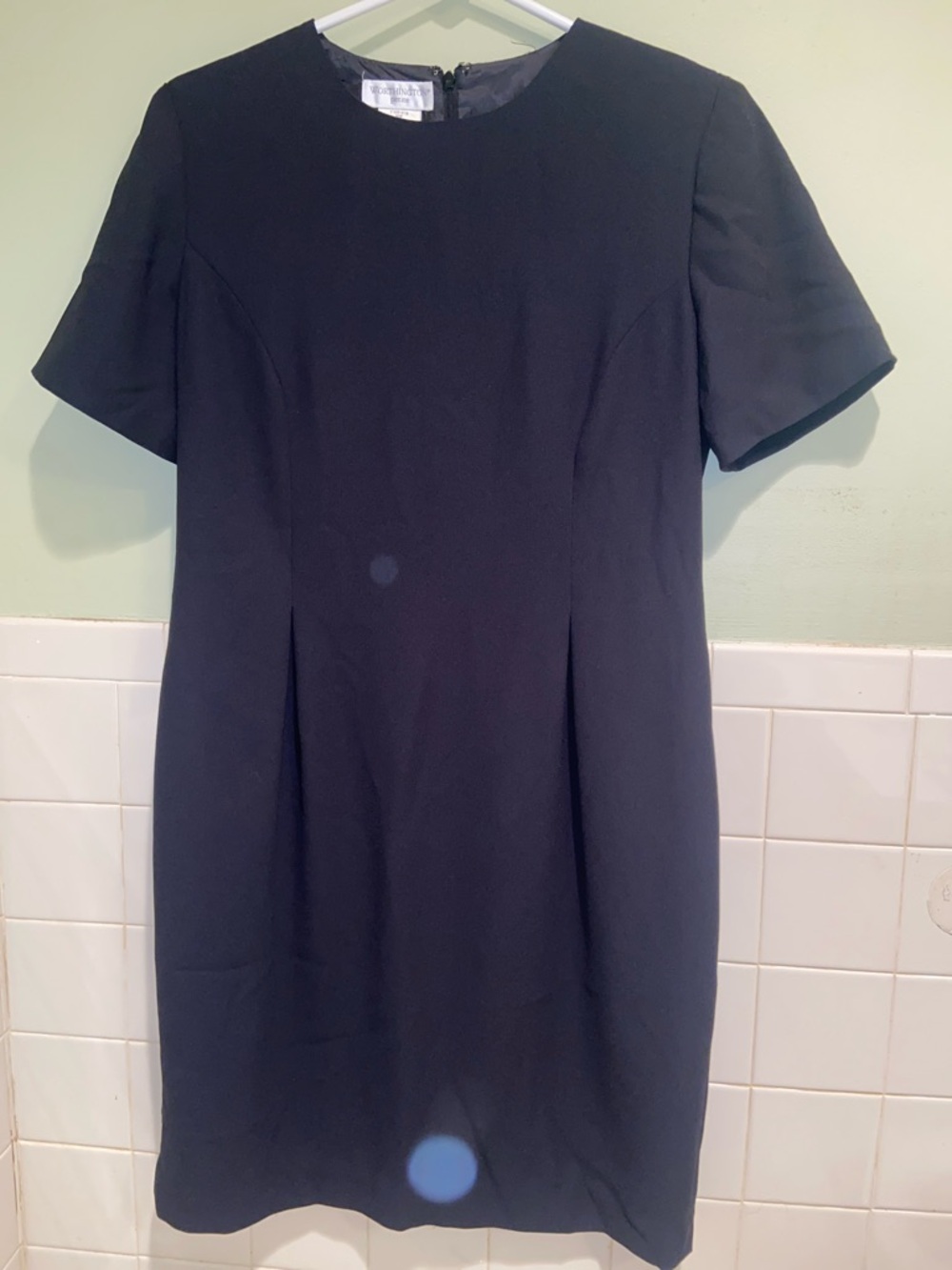 🩷Worthington Black Short-Sleeve Midi Dress Size 10Petite